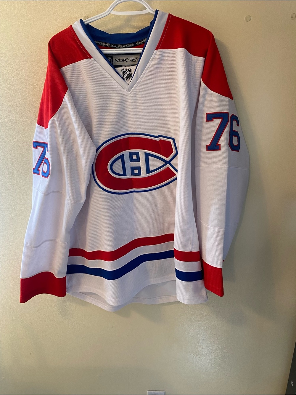 NHl Montreal Canadiens PK Subban Reebook White Red Blue Hockey Jersey (76)